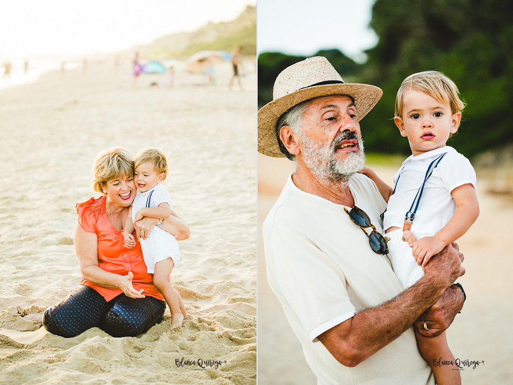 Blanca Quiroga. Fotografo familia, niños en la playa. mazagón