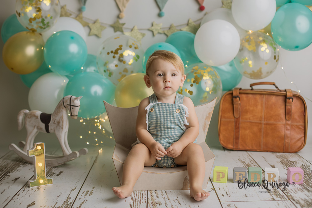 Blanca Quiroga. Fotografia 1º Cumpleaños estudio Sevilla