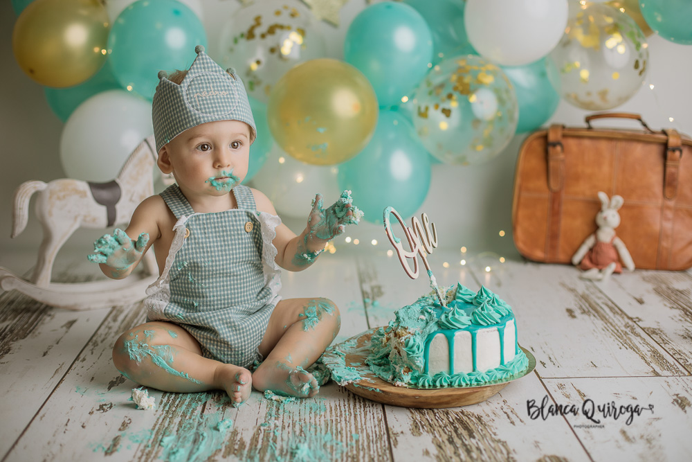 Blanca Quiroga. Fotografia 1º Cumpleaños estudio Sevilla