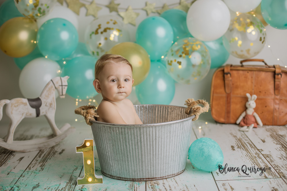 Blanca Quiroga. Fotografia 1º Cumpleaños estudio Sevilla