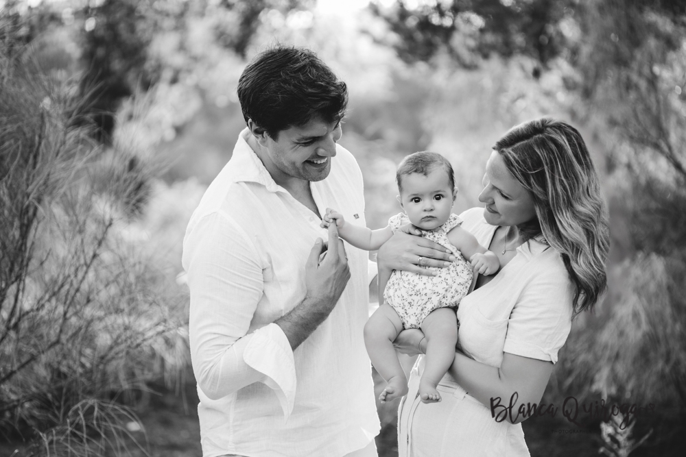 Blanca Quiroga. Fotografía de familia en la playa. Huelva.