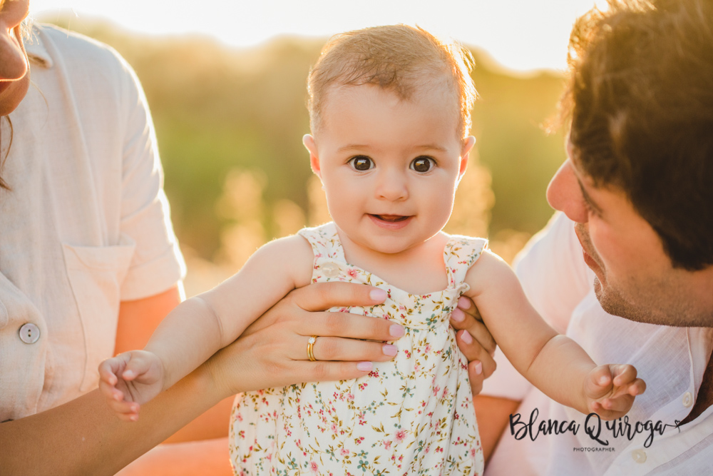 Blanca Quiroga. Fotografía de familia en la playa. Huelva.