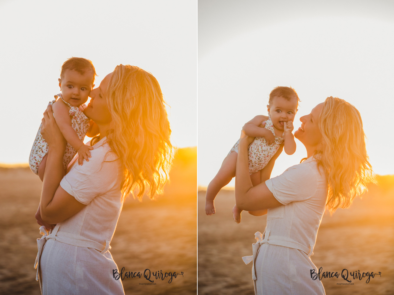 Blanca Quiroga. Fotografía de familia en la playa. Huelva.