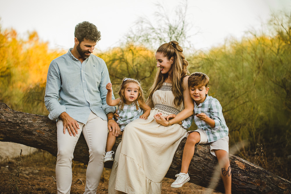 Blanca Quiroga. Fotografía familia en la playa. Huelva