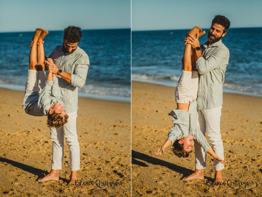 Blanca Quiroga. Fotografía en la playa Andalucia Directo.
