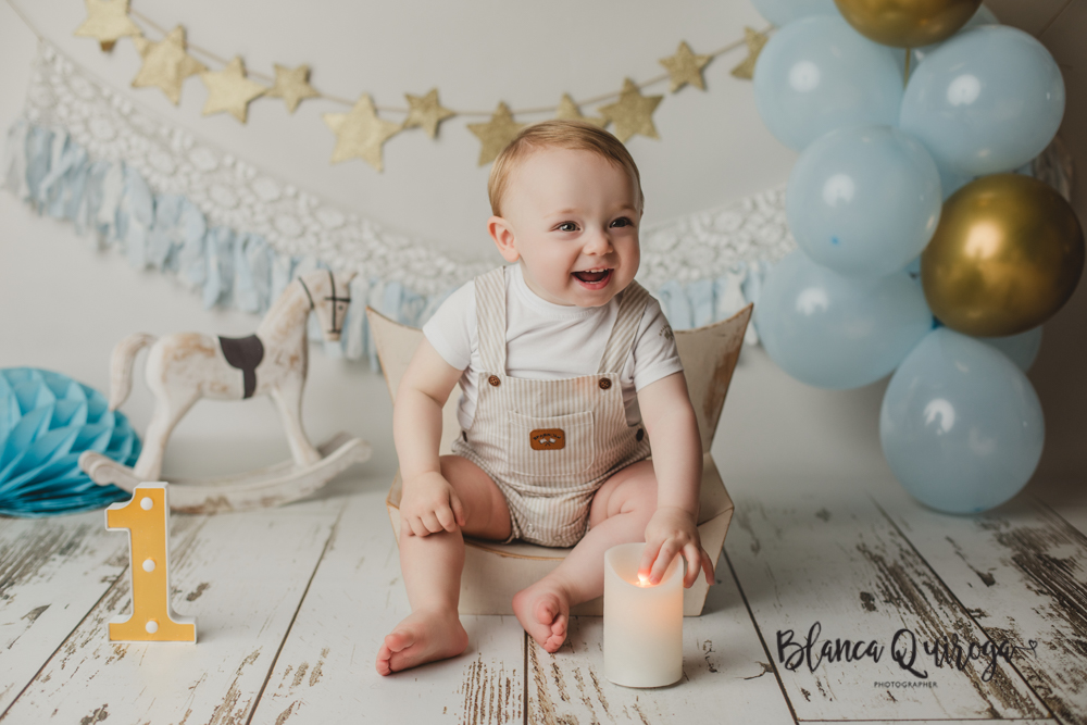 Blanca Quiroga. Fotografía 1 cumpleaños estudio en Sevilla