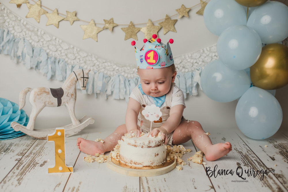 Blanca Quiroga. Fotografía 1 cumpleaños estudio en Sevilla