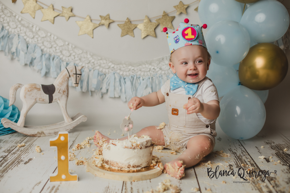 Blanca Quiroga. Fotografía 1 cumpleaños estudio en Sevilla