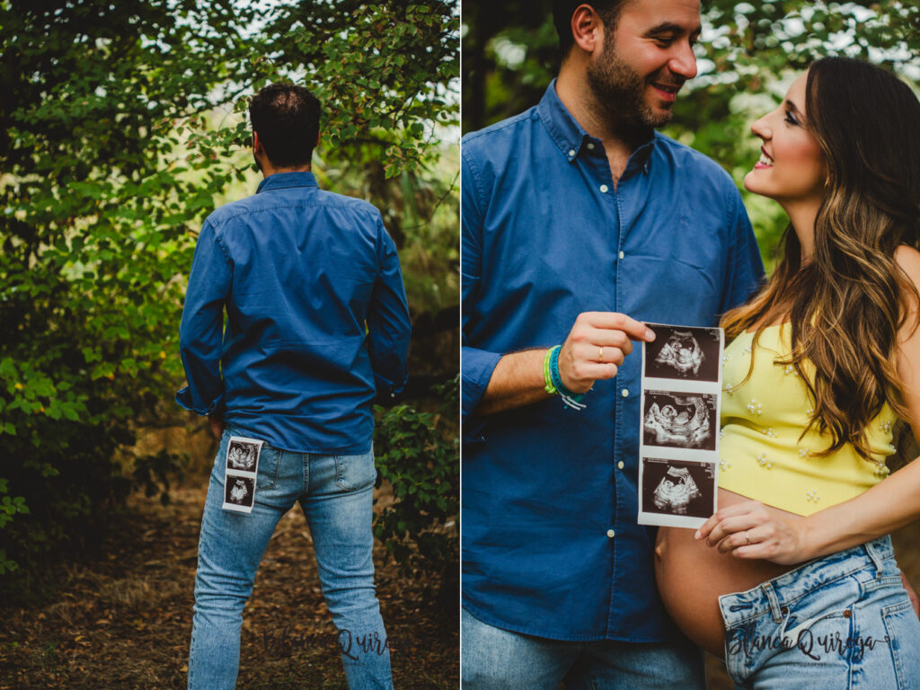 Blanca Quiroga. Fotografía de embarazo en el parque. Sevilla