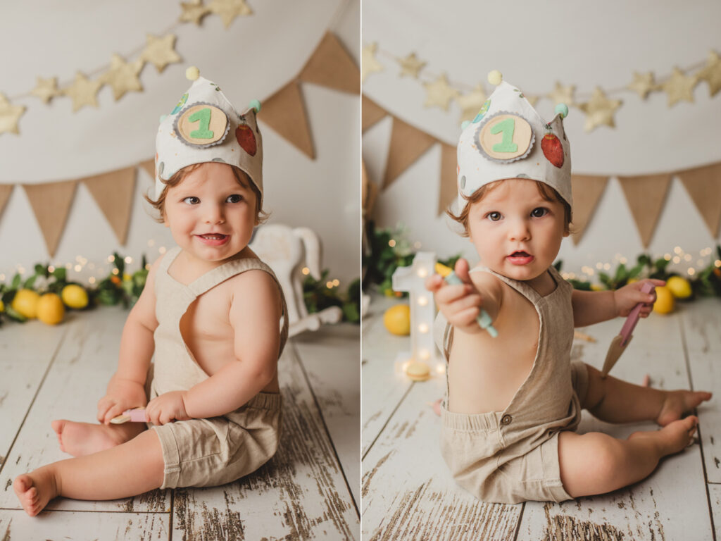 BlancaQuiroga. Fotografía seguimiento 1º año bebé en estudio en Sevilla