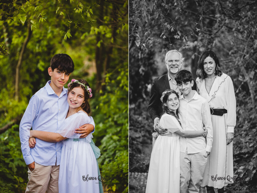 Blanca Quiroga. Fotografía comunión parque Oromana. Sevilla