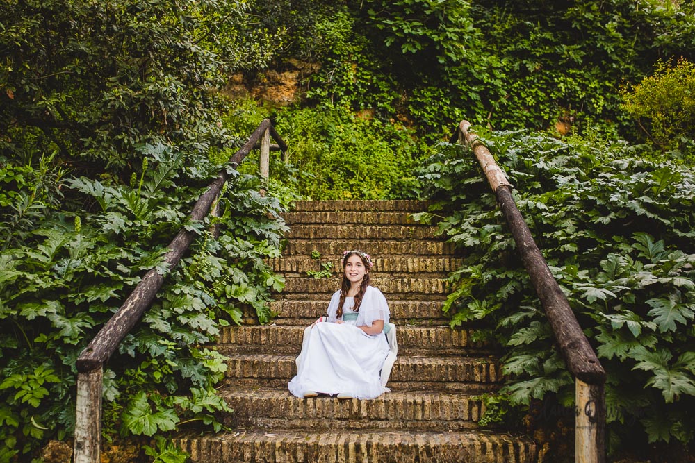 Blanca Quiroga. Fotografía comunión parque Oromana. Sevilla