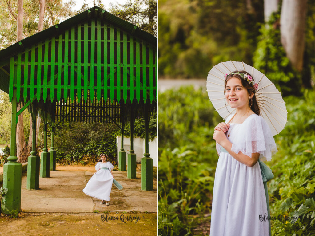 Blanca Quiroga. Fotografía comunión parque Oromana. Sevilla