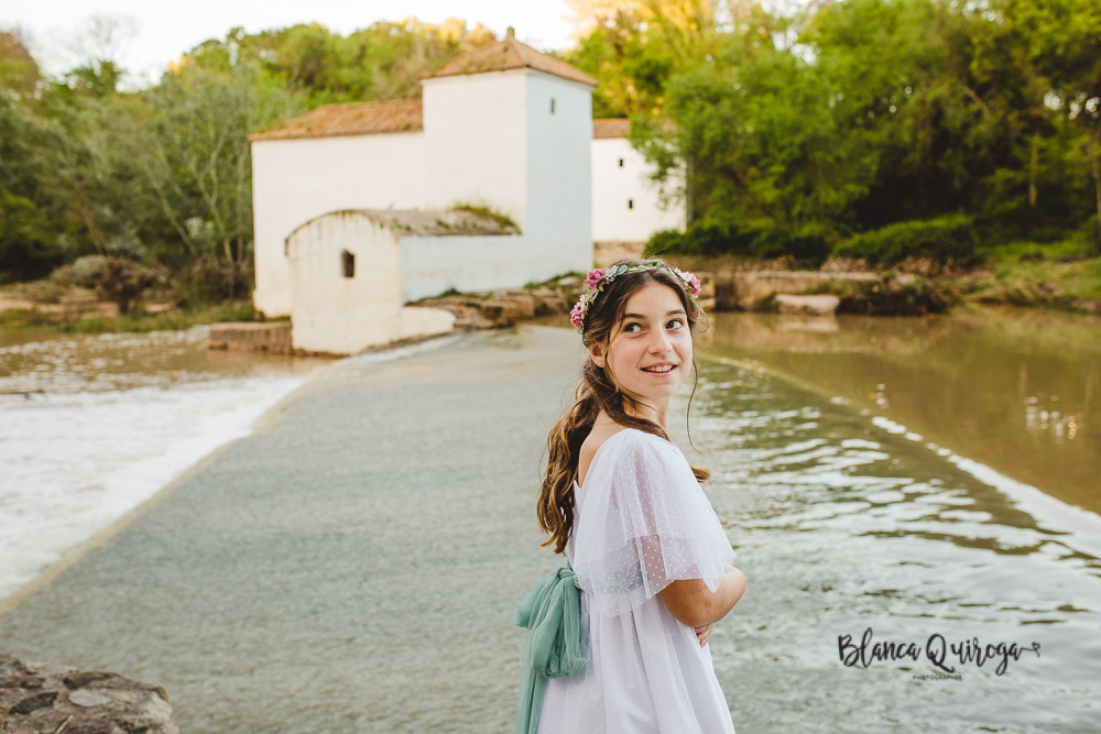 Blanca Quiroga. Fotografía comunión parque Oromana. Sevilla