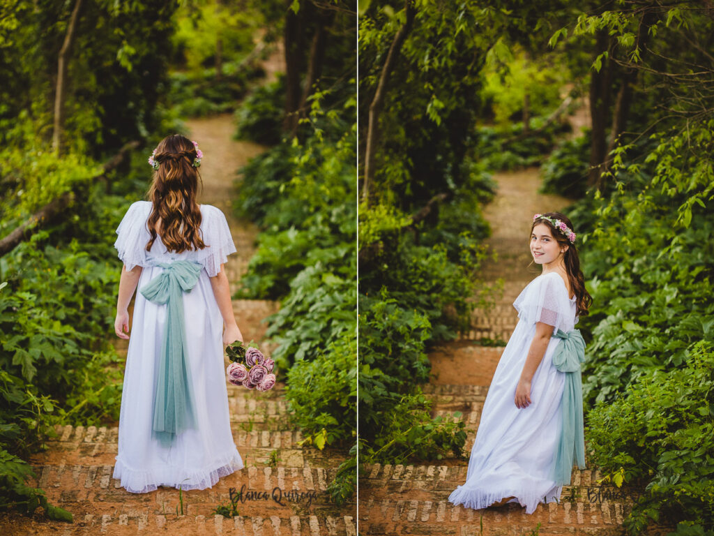 Blanca Quiroga. Fotografía comunión parque Oromana. Sevilla