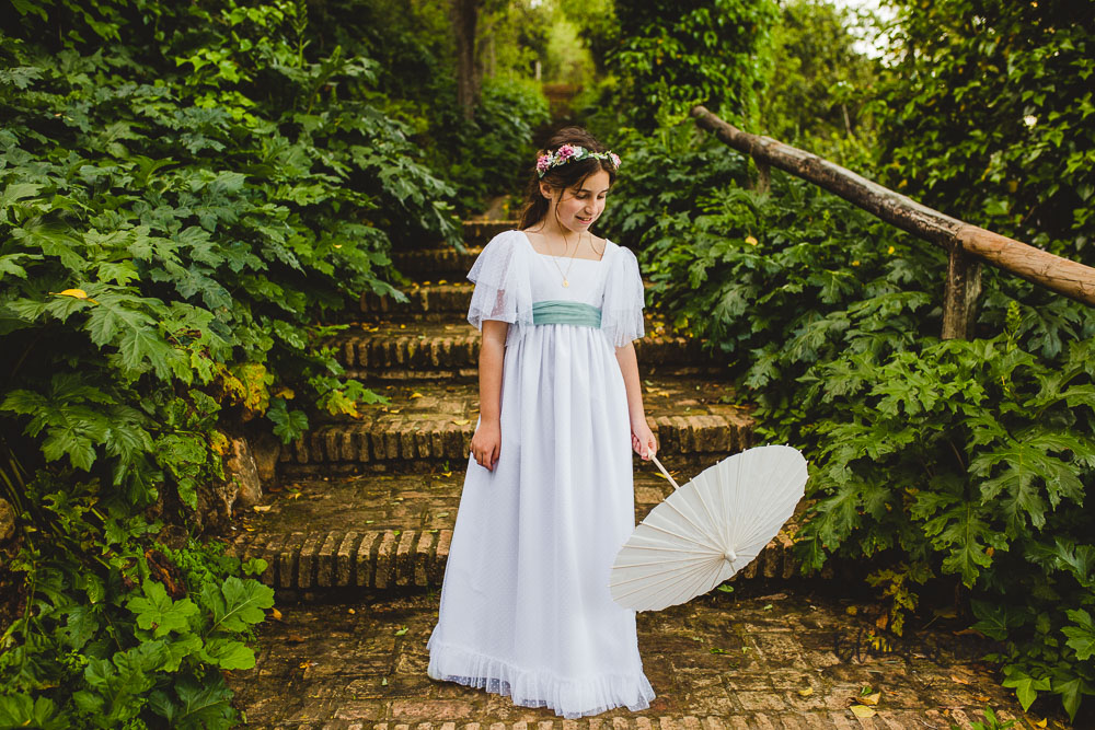 Blanca Quiroga. Fotografía comunión parque Oromana. Sevilla