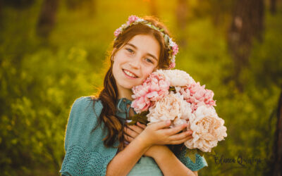 Sesión de comunión en exteriores en el Parque de Oromana. Sevilla.