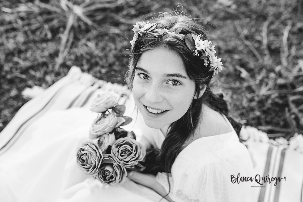 Blanca Quiroga. Fotografía comunión parque Oromana. Sevilla