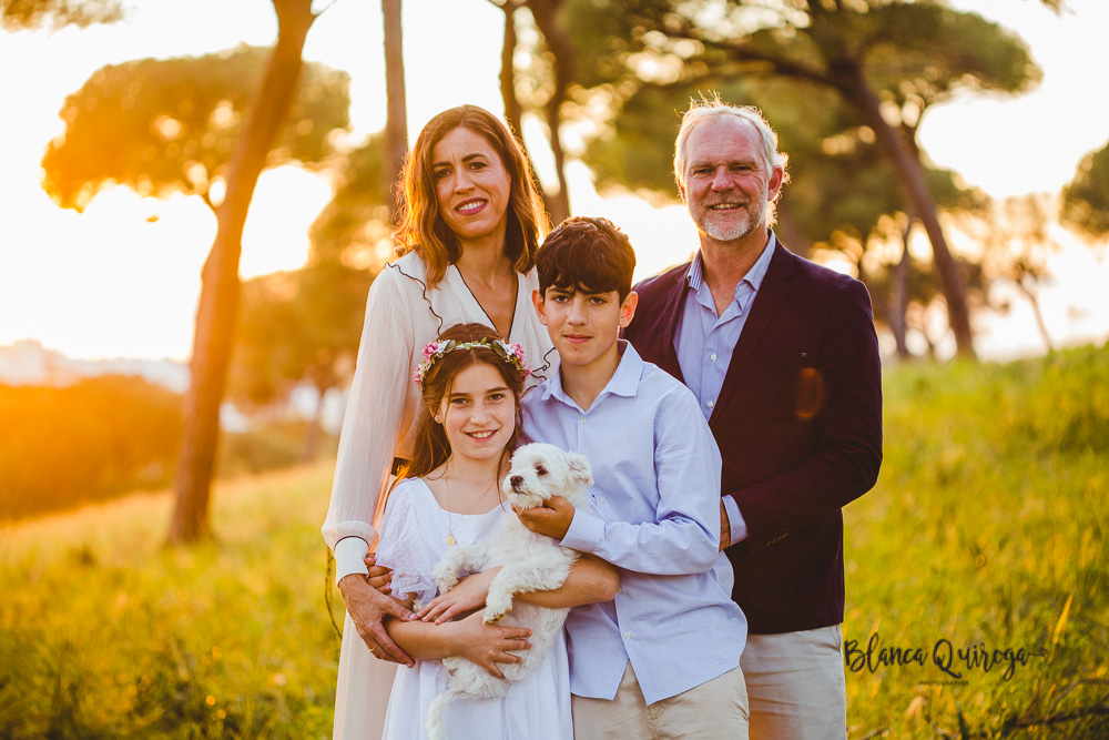 Blanca Quiroga. Fotografía comunión parque Oromana. Sevilla