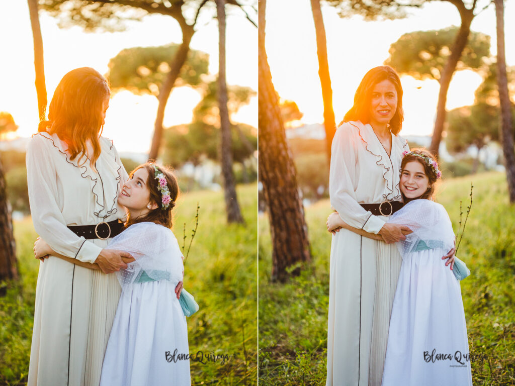 Blanca Quiroga. Fotografía comunión parque Oromana. Sevilla