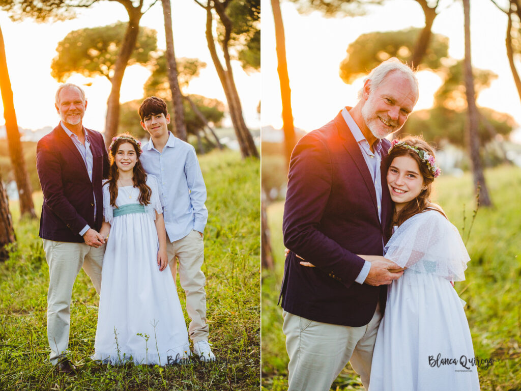 Blanca Quiroga. Fotografía comunión parque Oromana. Sevilla