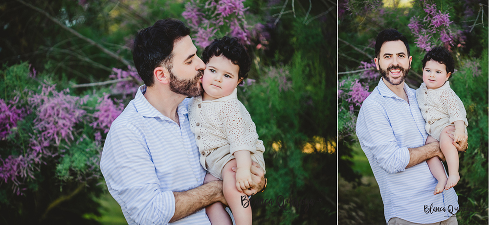 Blanca Quiroga. Fotografía familia exteriores Sevilla