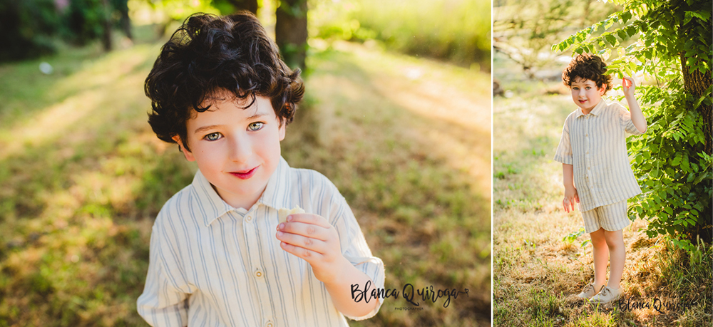 Blanca Quiroga. Fotografía familia exteriores Sevilla